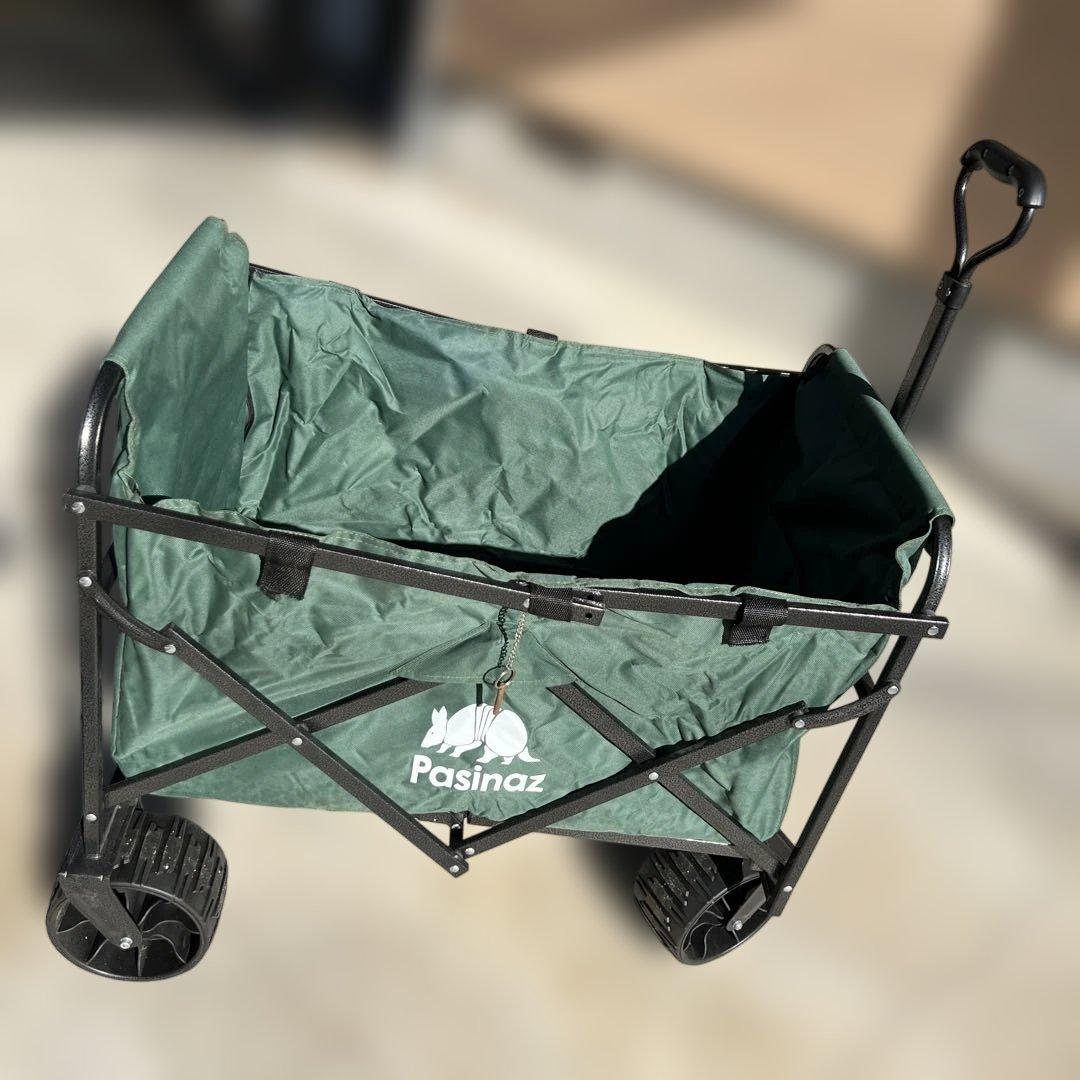 Pasinaz(パシナズ)キャリーカート 折り畳み ワイドタイヤ　キャンプ