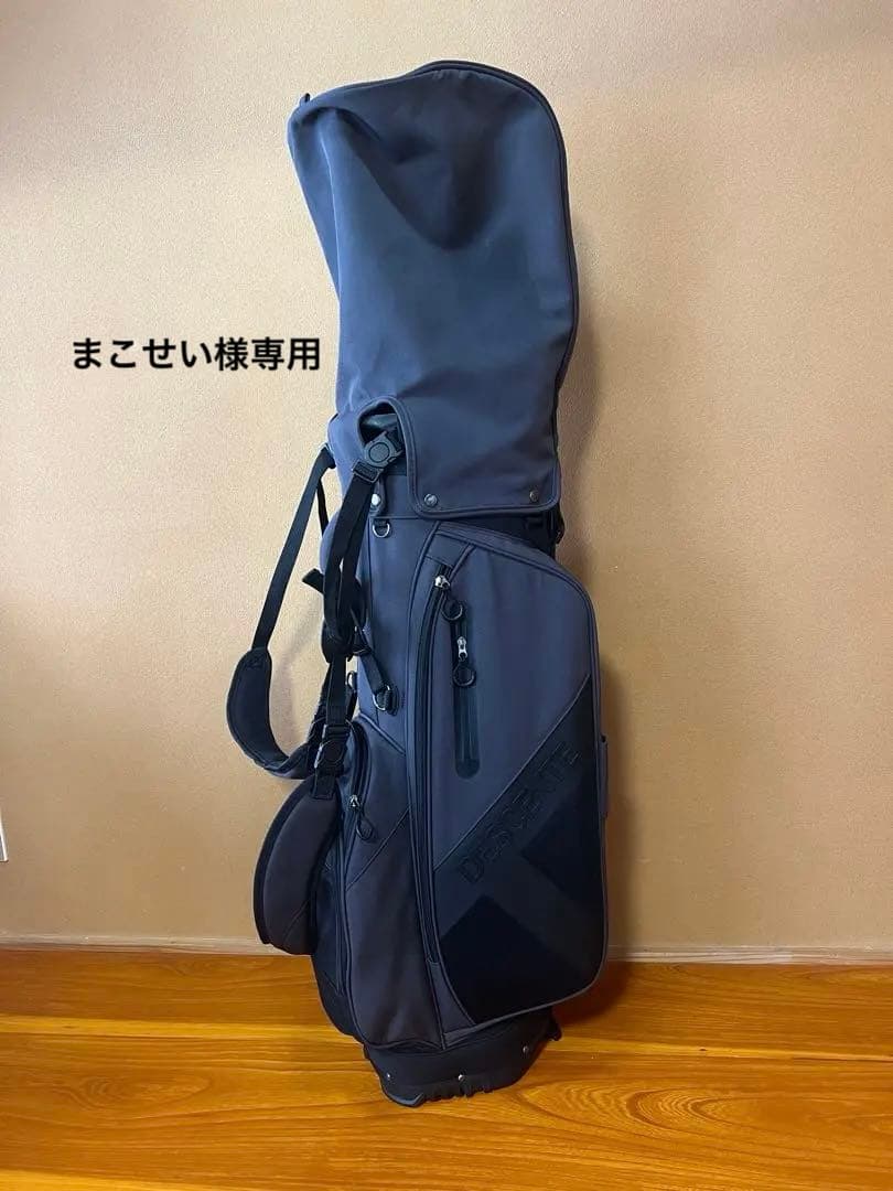 デサントゴルフ　スタンド式　キャディ バッグ　グレー×ブラック