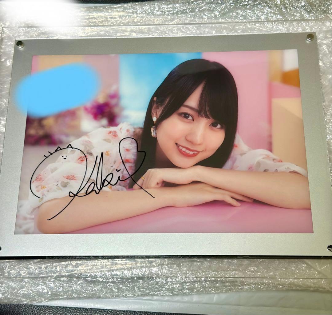 乃木坂46 賀喜遥香 直筆サイン入り LEDライトパネル　証明書付き 乃木フェス