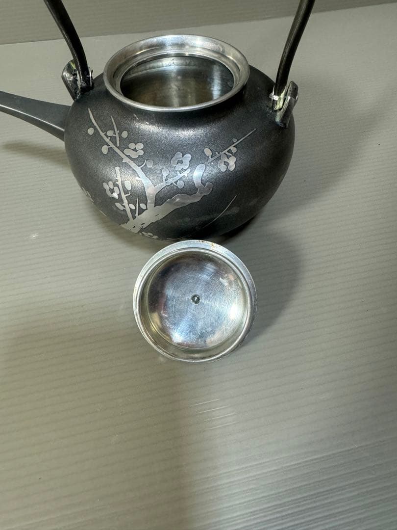 2253 錫製 屠蘇器　本錫　松竹梅