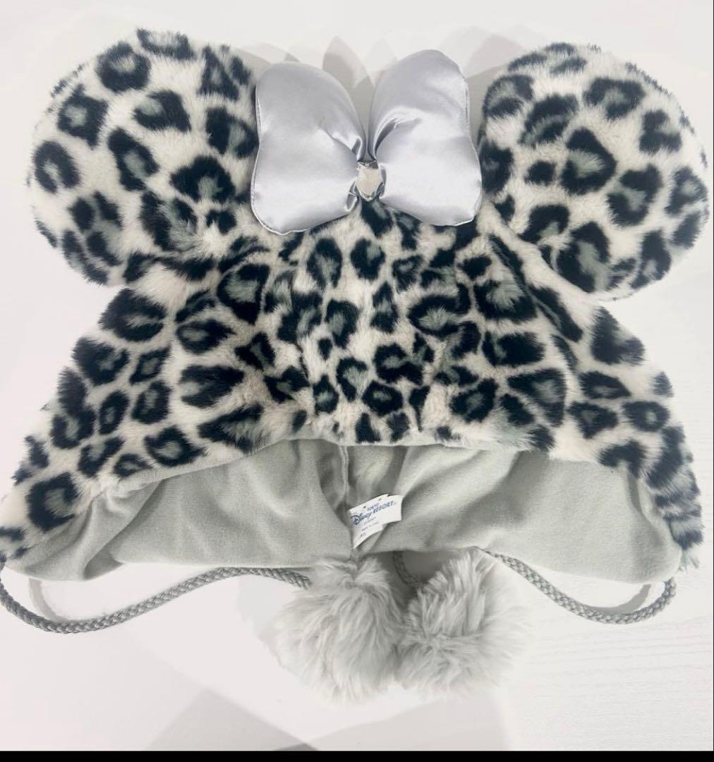 ディズニーリゾート ヒョウ柄ミニーマウスファンキャップ