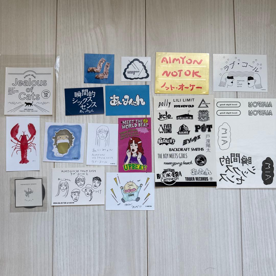 あいみょん　ステッカー　特典　ライブ　配布物　タトゥーシール　カード