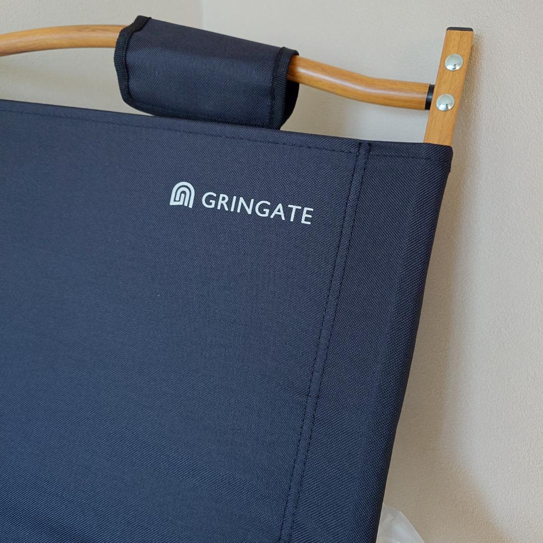 グリンゲート GRINGATE アウトドアチェア 黒 折りたたみ式　ブラック３脚