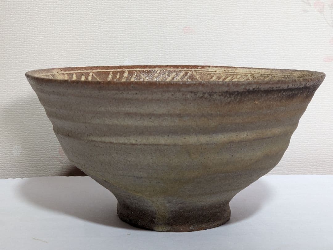 ⭐時代物 茶道具 抹茶碗 古唐津 朝鮮李朝 彫り三島 三島唐津 古美術品 骨董品