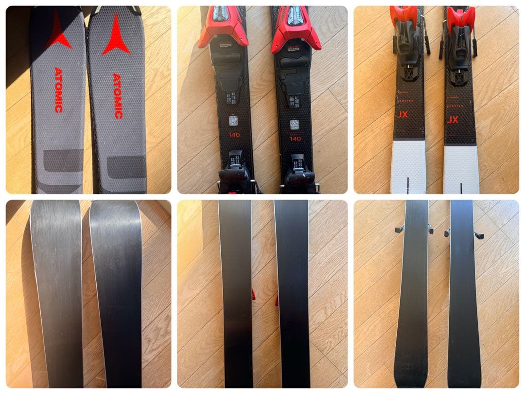Atomic JX スキー バインディング付き