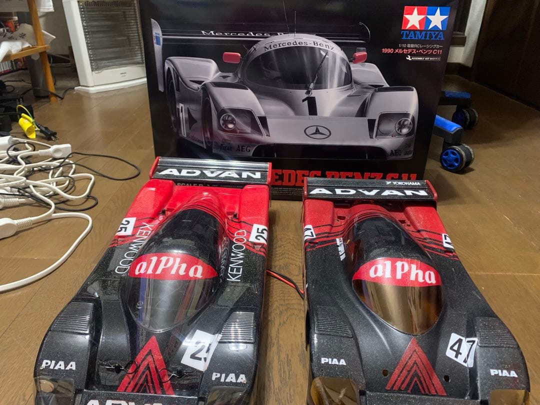最終値下Tamiya メルセデス・ベンツ C11 1ADVAN塗装フルセット