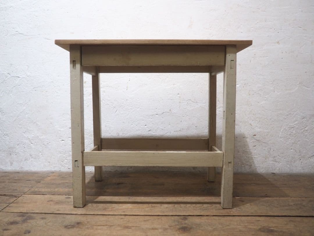 1270 ビンテージ　ペンキのテーブル　デスク　作業台　レトロ　シャビー　古家具