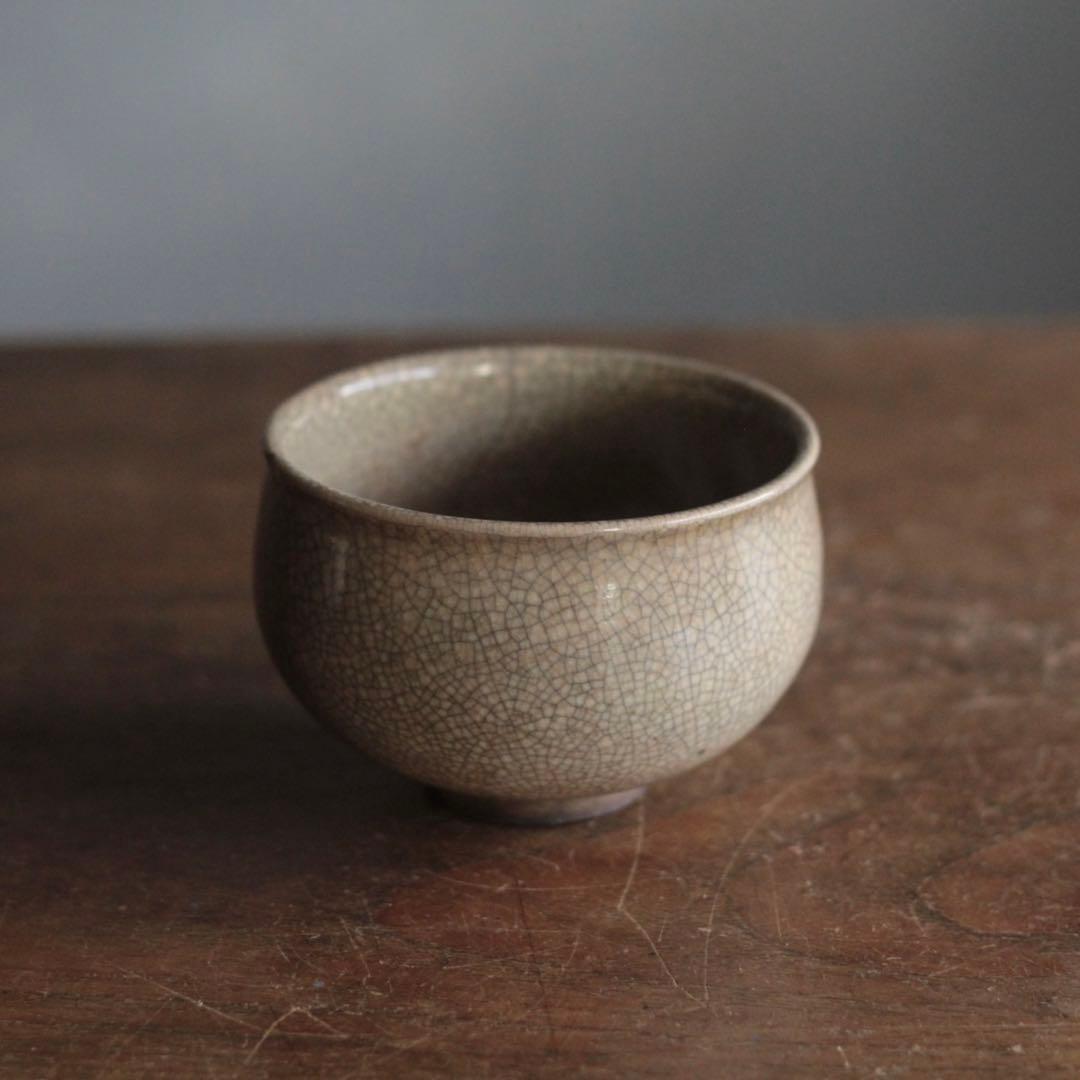 京焼 貫入 茶碗 茶道具 古美術 古道具 アンティーク