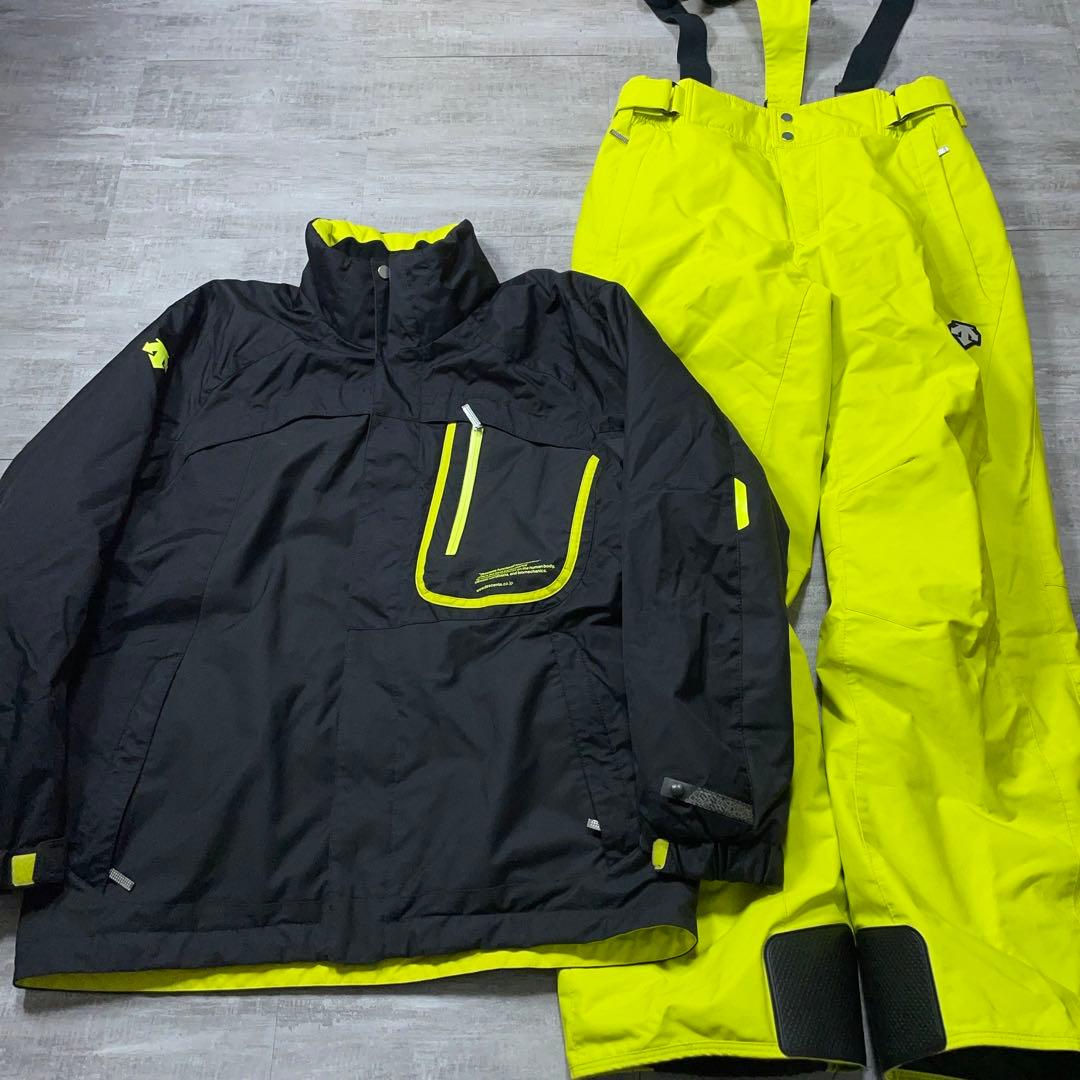 美品 ヒートナビ DESCENTE デサント スキーウェア メンズXO 黒