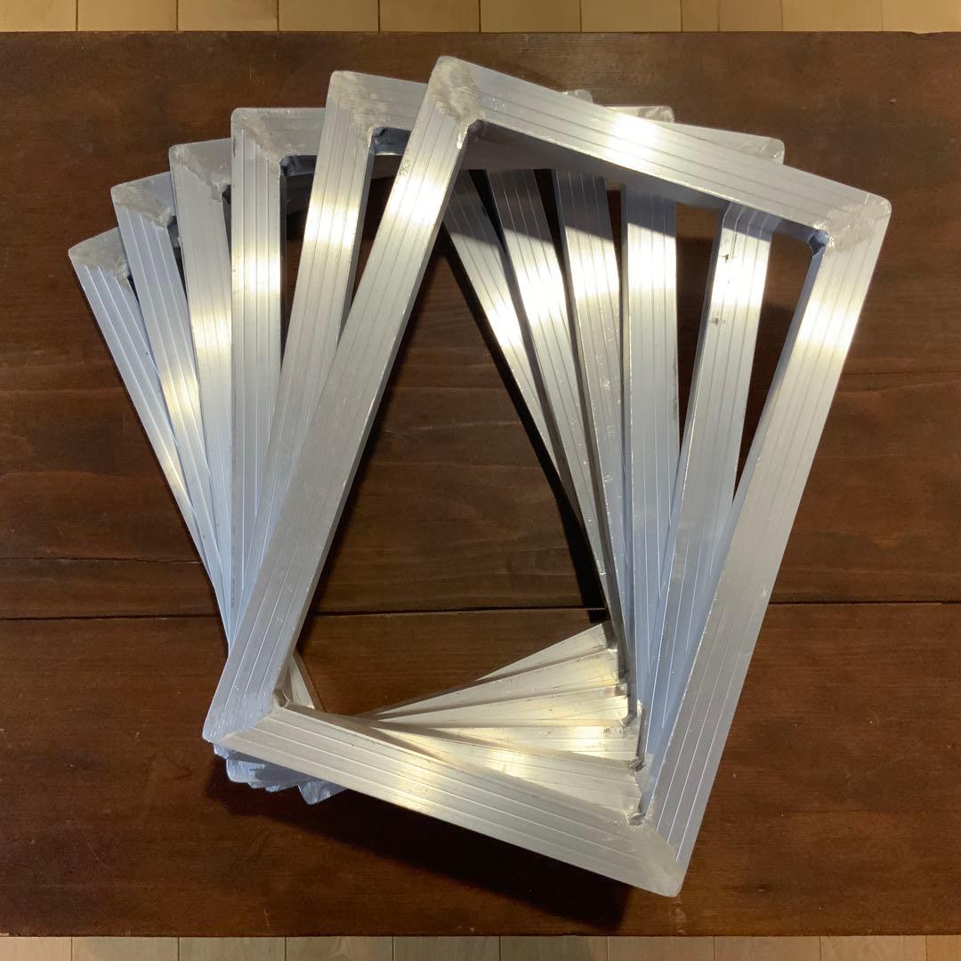 ◆未使用◆シルクスクリーン アルミ枠・アルミフレーム【30×20㎝】6個セット