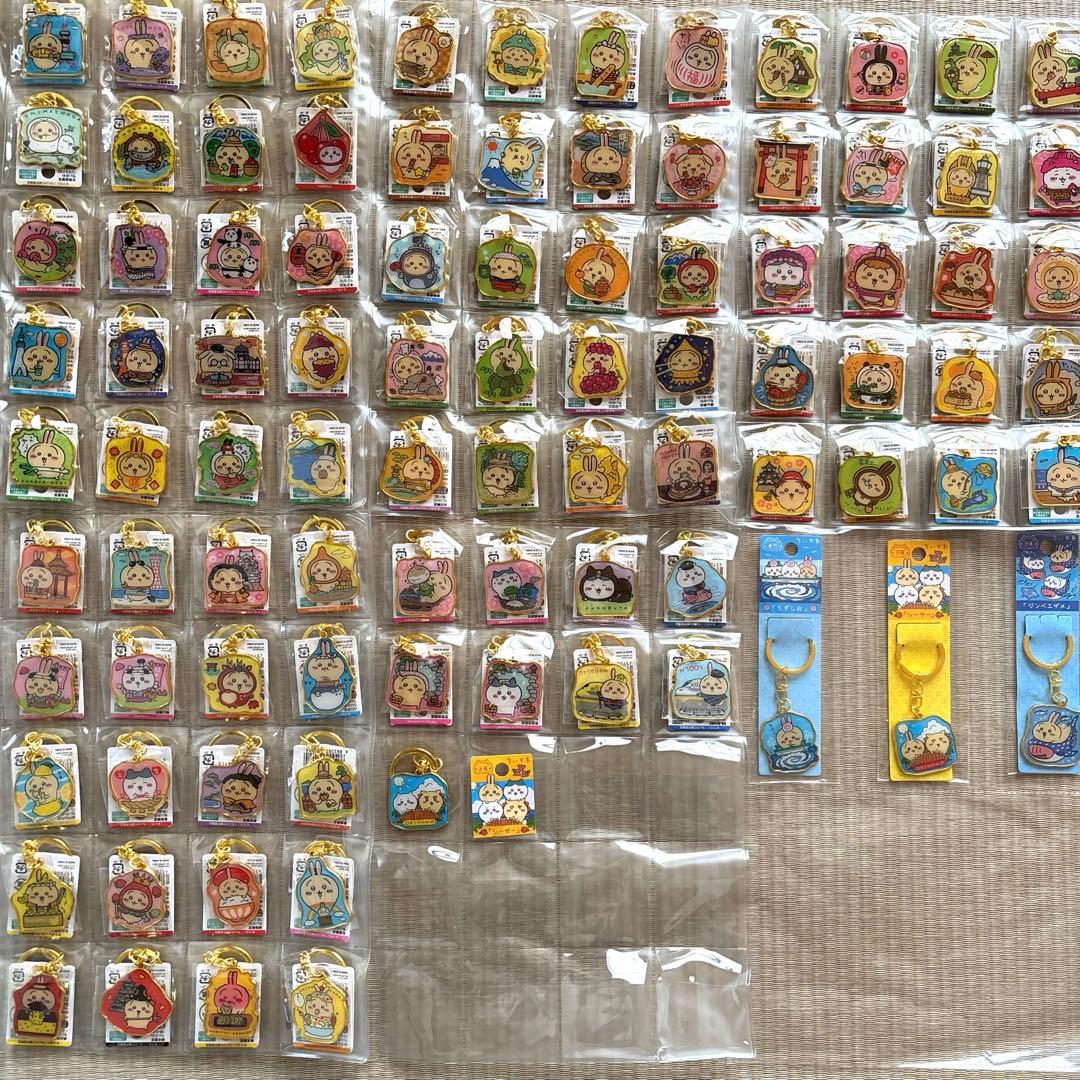 ちいかわご当地ダイカットキーホルダー　まとめ売り　90点以上　うさぎメイン♡