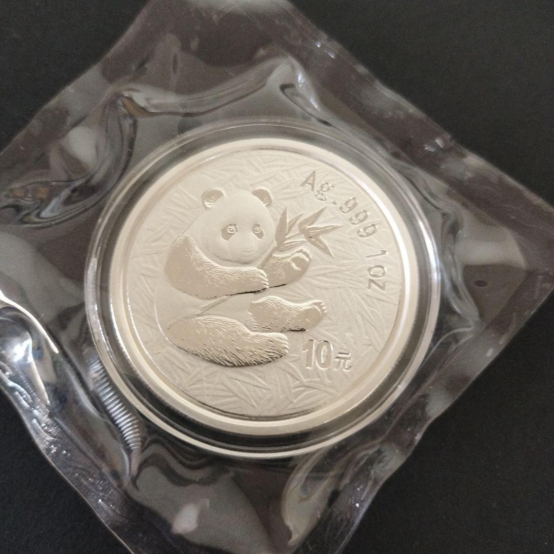 中国 パンダ 1oz 銀貨 2000年