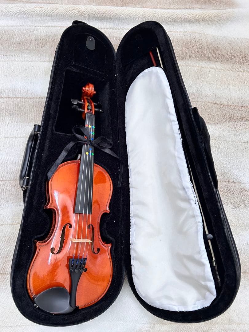 バイオリン 1/4 茶色 ハードケース付き