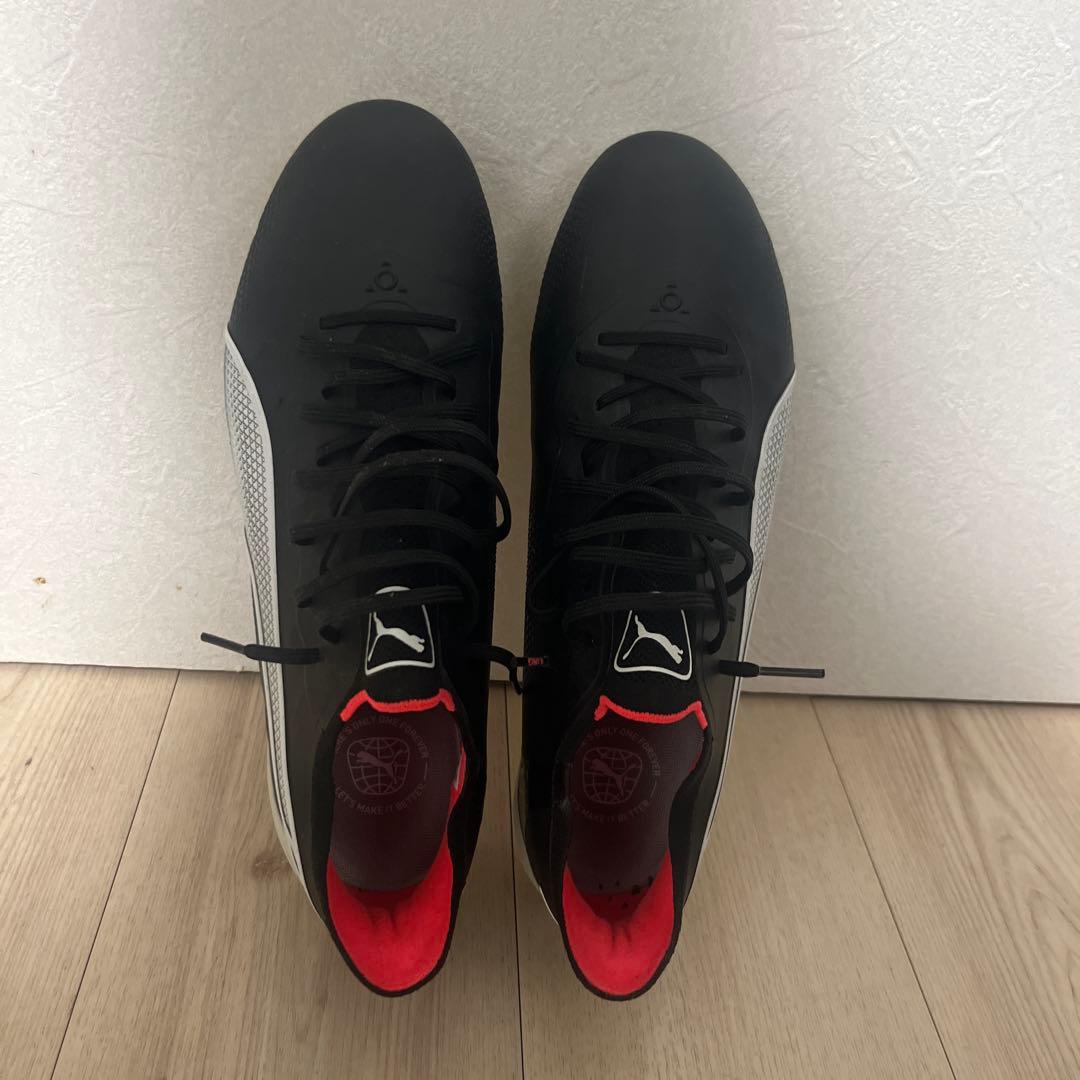 PUMA KING サッカーシューズ ブラック/ホワイト/レッド