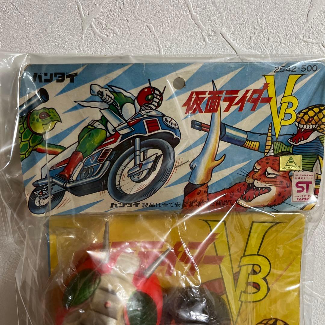 ⚠️デッドストック‼️　仮面ライダーV3 面取れ　バンダイ　昭和レトロ　当時物