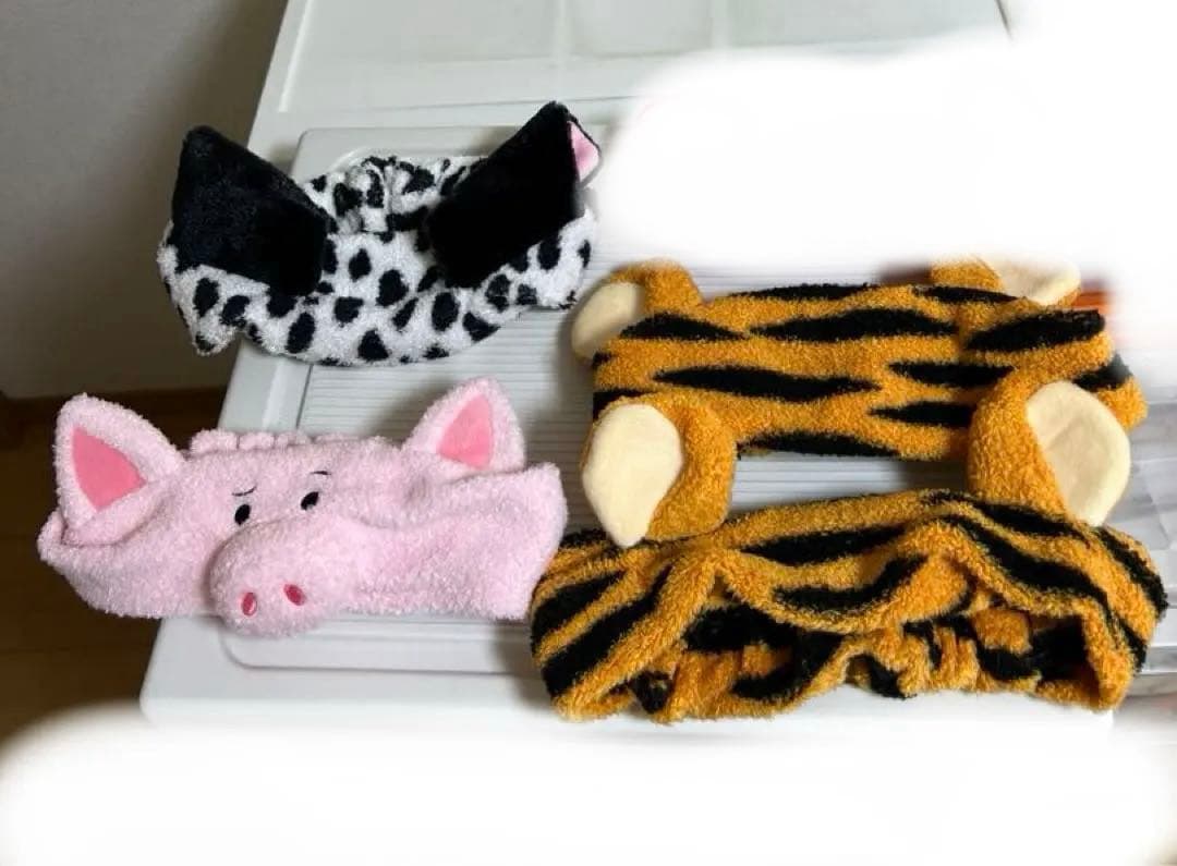 101匹わんちゃん、ブタ、ロッツオ、ティガーのヘアバンドのセット