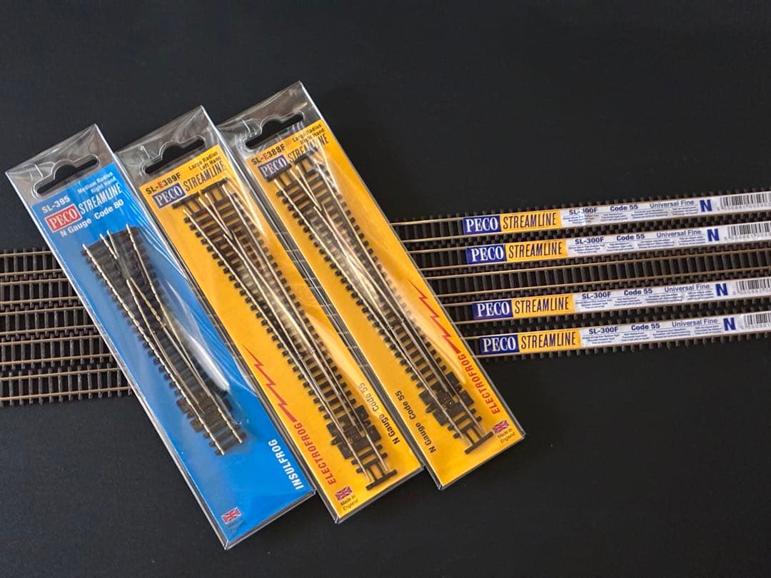 PECO 大型ポイントSLE388F SLE389F 55 木フレキシブルレール