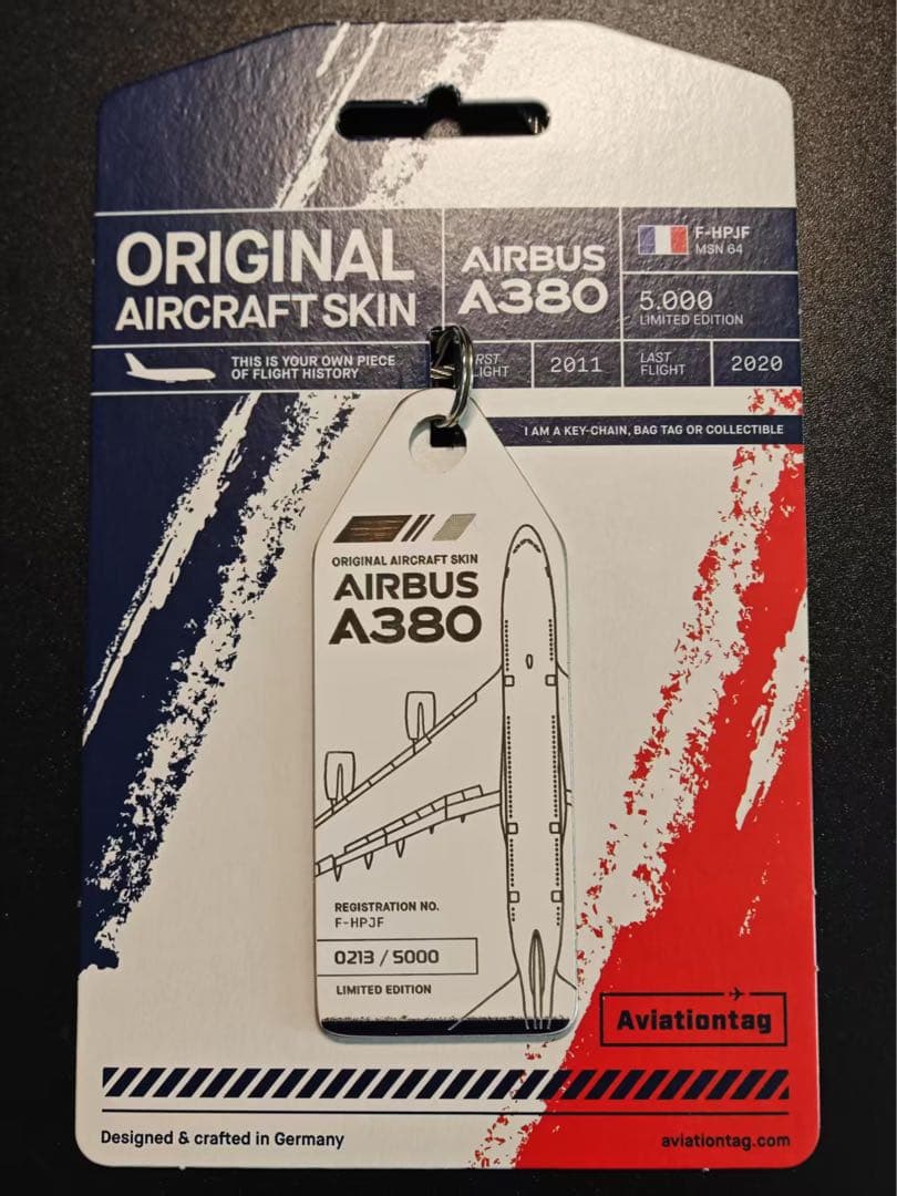 AF Air france Aviationtag A380 コンビ色