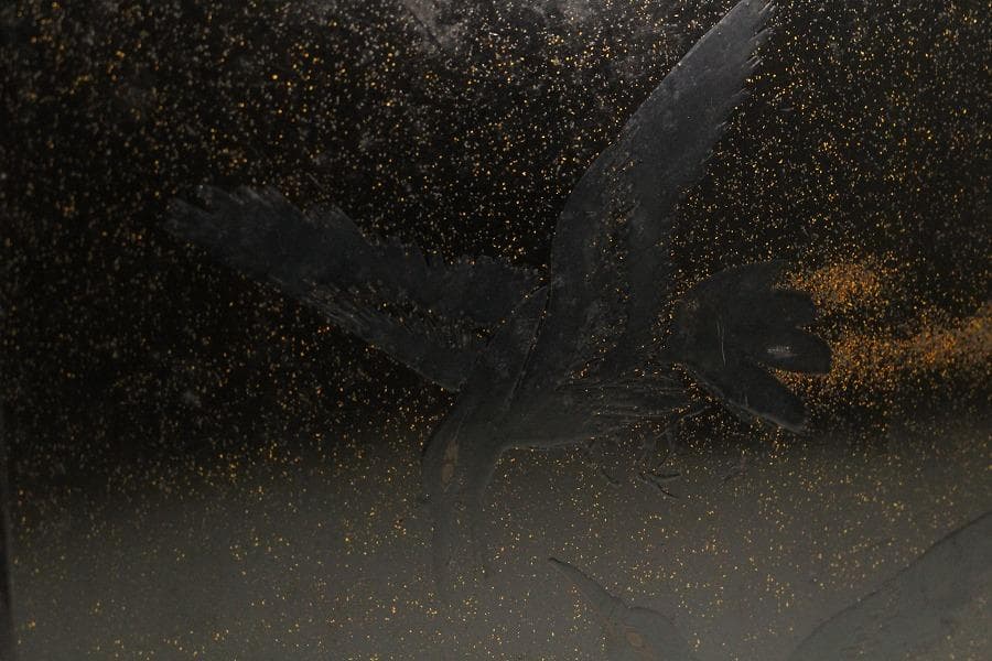 和楽器 果実 柿 蒔絵 時代 鼓箱(K-YC522)