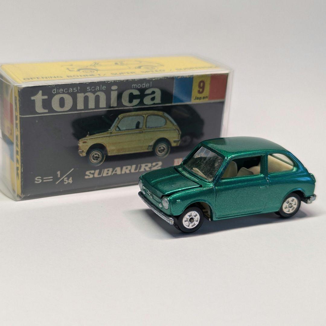 トミカ 9 スバル r2 アイボリーシート 黒箱 日本製 箱おまけ
