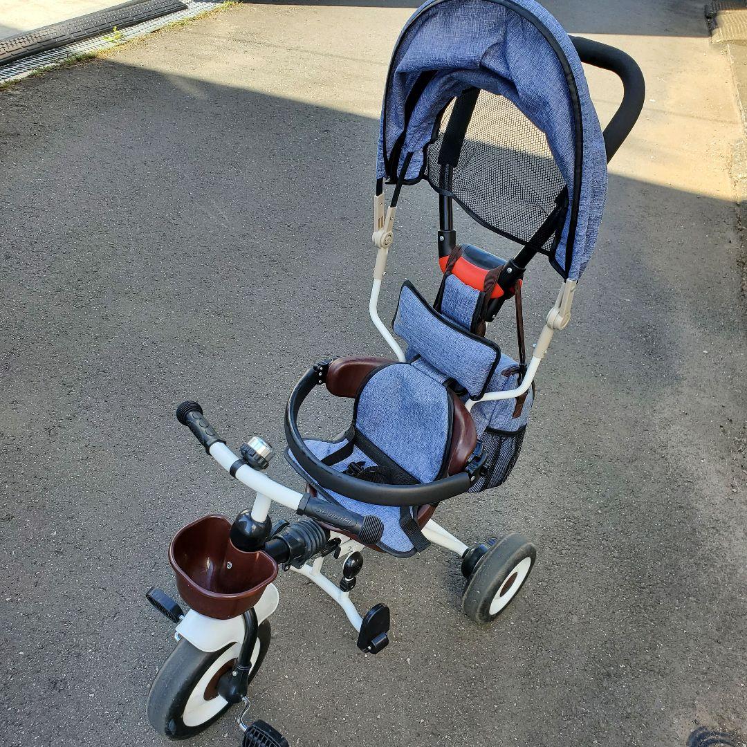 幼児用三輪車 青 布製