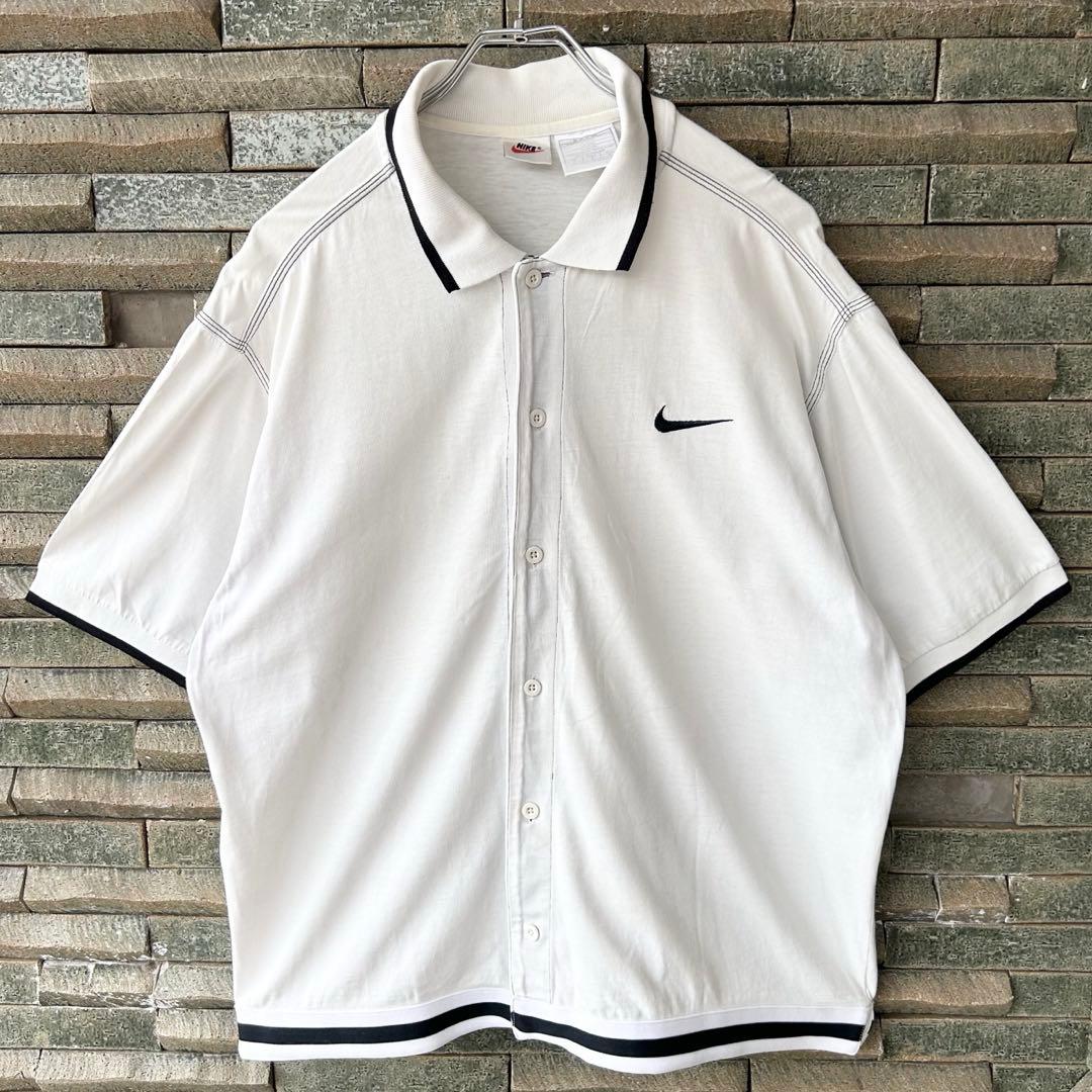 貴重 90s vintage NIKE アンドレアガシモデル 刺繍ロゴ シャツ