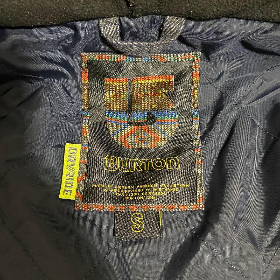 Burtonバートンスキーウェアスノーボードジャケットパーカーフード付紺ネイビー