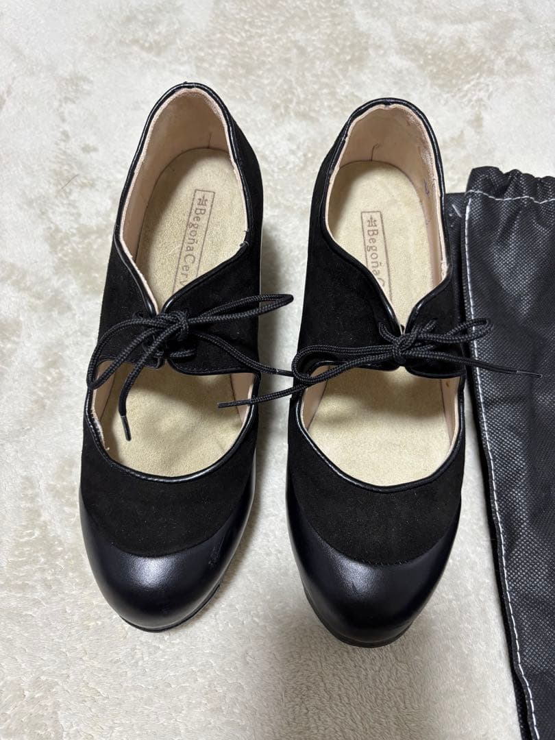 ベゴーニャ　セルベラ　フラメンコシューズ 黒