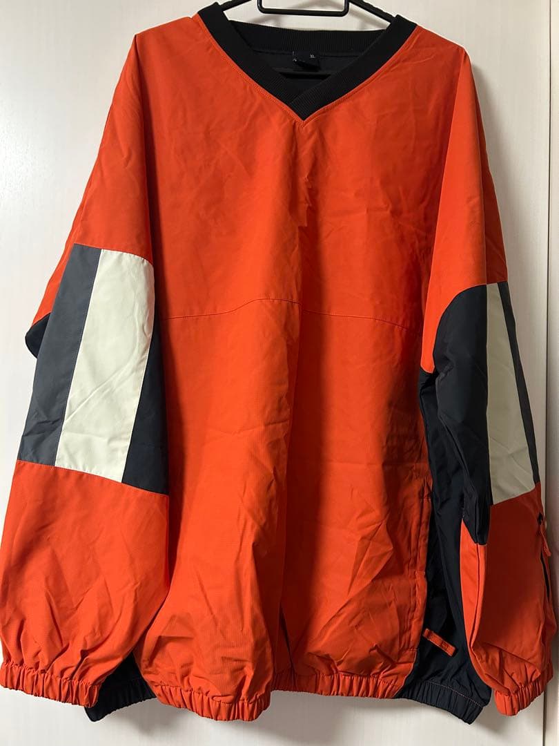 MAHF SUPPLY サイズXL オレンジ Vネックスノーボードウェア