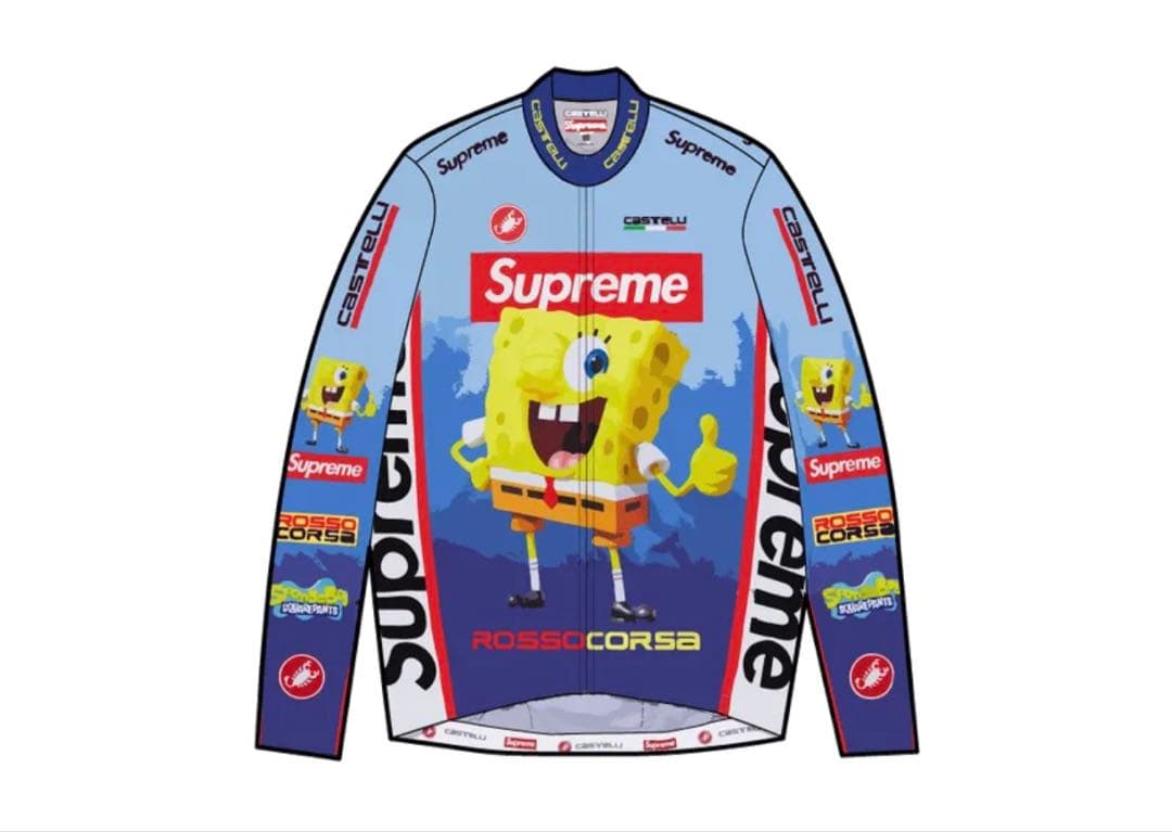 Supreme×スポンジボブ コラボシャツ ブルー 新品未開封