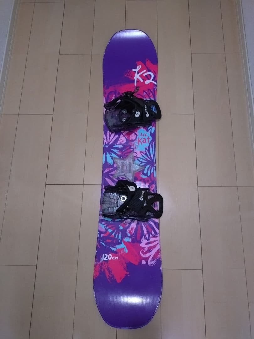 キッズスノーボード K2 LIL KAT 120＋バートンGROMビンディング