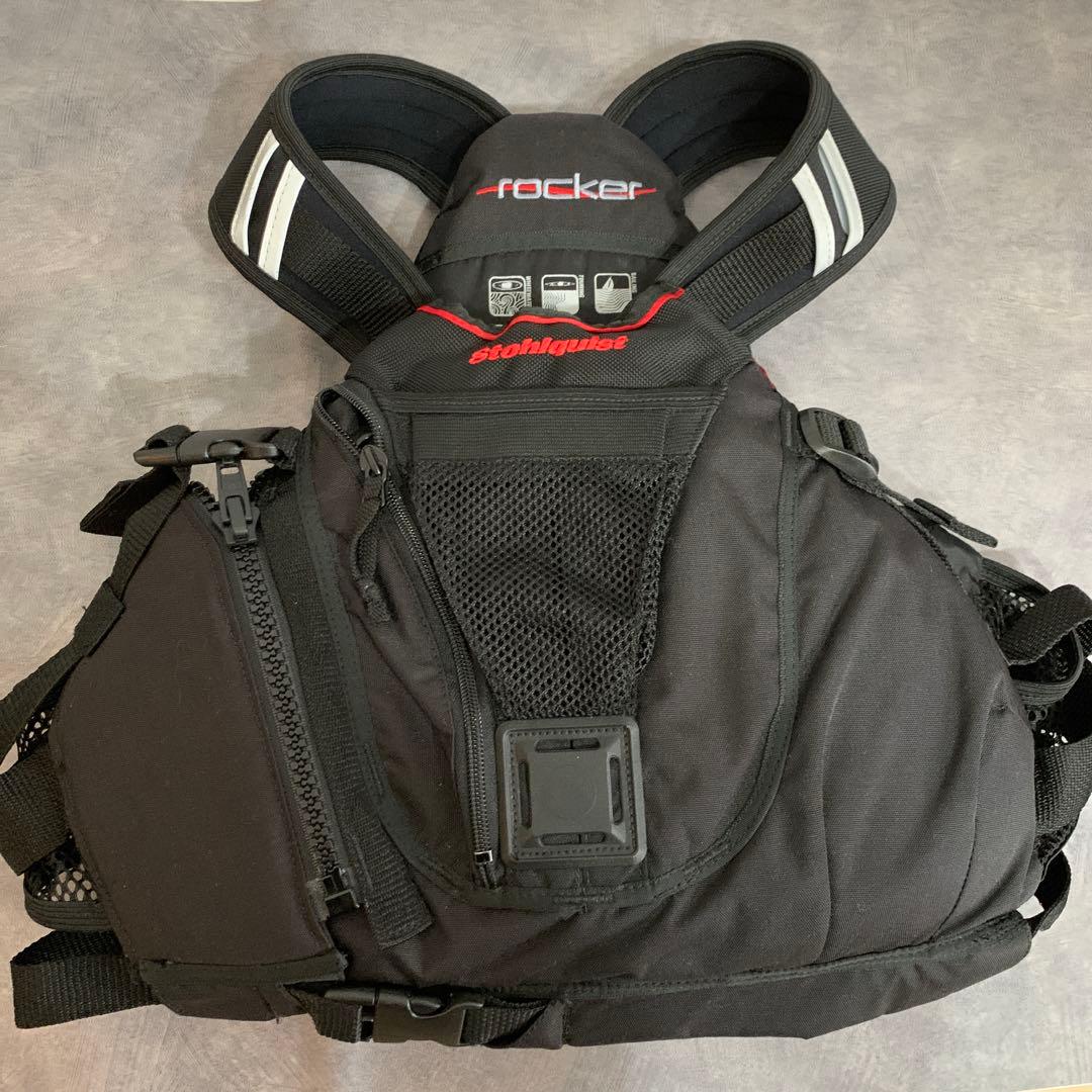 サーフ フィッシング ライフジャケット ブラック