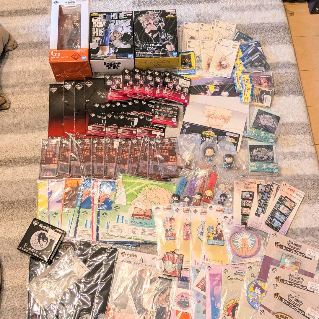 ジャンプ作品　フィギュア3点含む　一番くじ　下位賞　100点以上まとめ売り