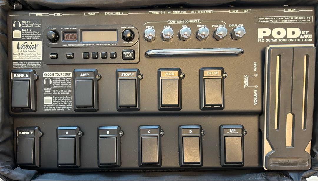 Line6 POD XT LIVE エフェクター、アンプシュミレータ