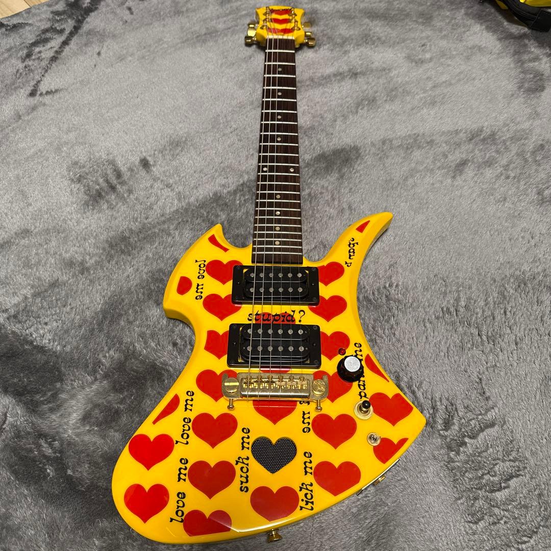 美品 イエローハートJr. プラチナ保証付 音出しOK hide XJAPAN