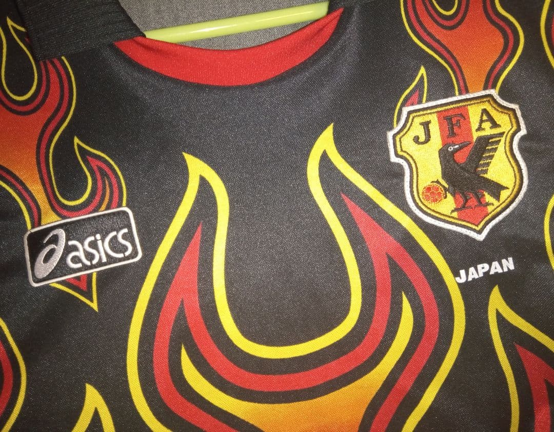 【匿名配送】【入手困難】98　日本代表　GK　asics　黒赤黄　FRANCE