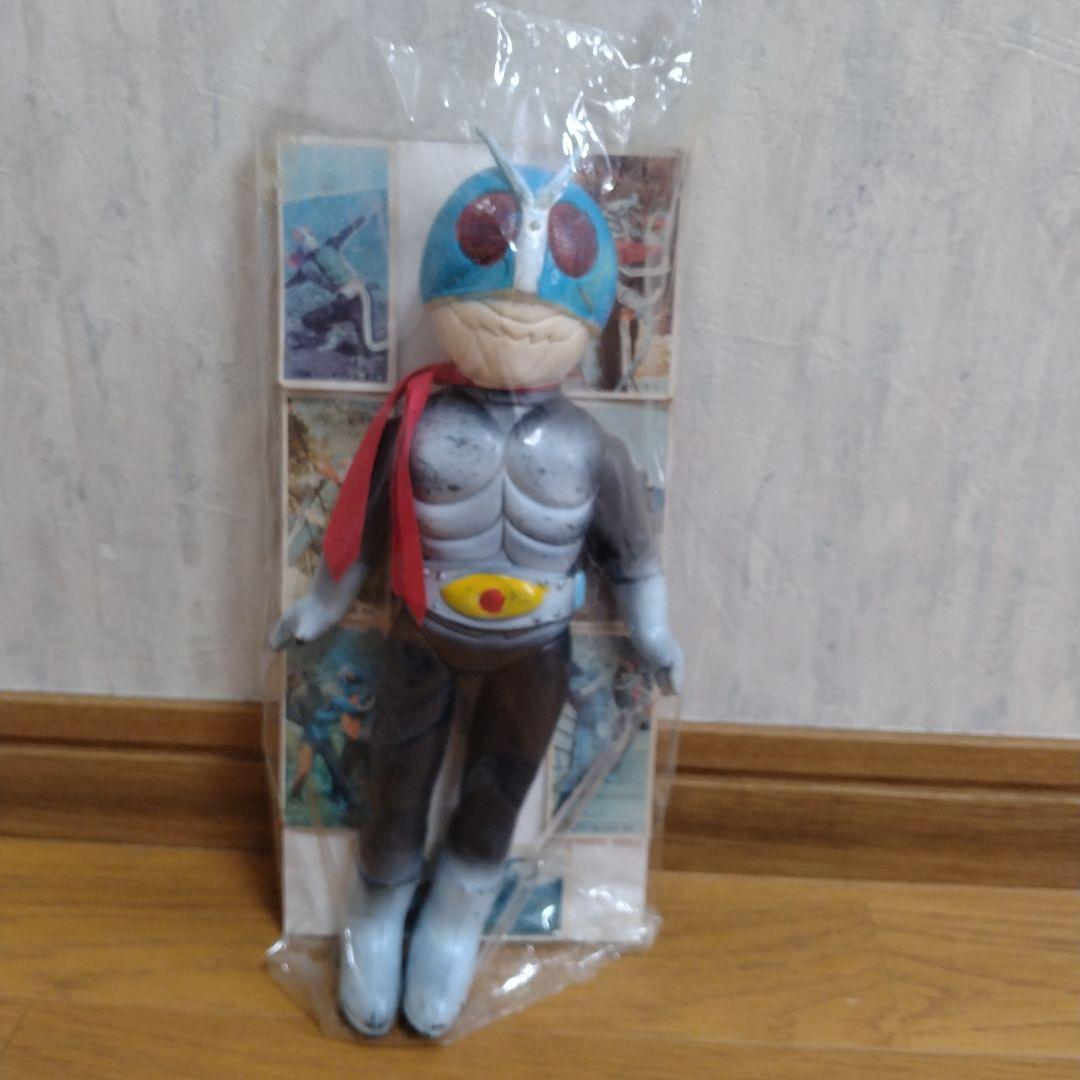 放映当時物　大サイズ　仮面ライダー　昭和レトロ　貴重なブルーマスク　面取れ