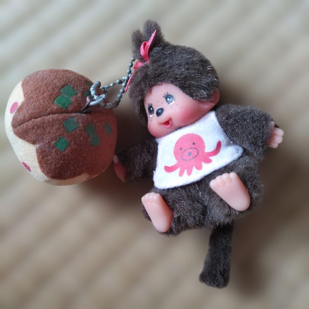 激レア【平成レトロ】大阪限定モンチッチ　キーホルダー　たこ焼き　ご当地　当時物