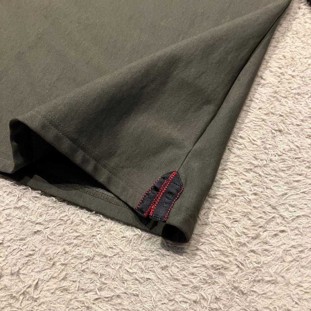 【美品】BRIEFING GOLFモックネックシャツ 裏起毛 オリーブ Lサイズ