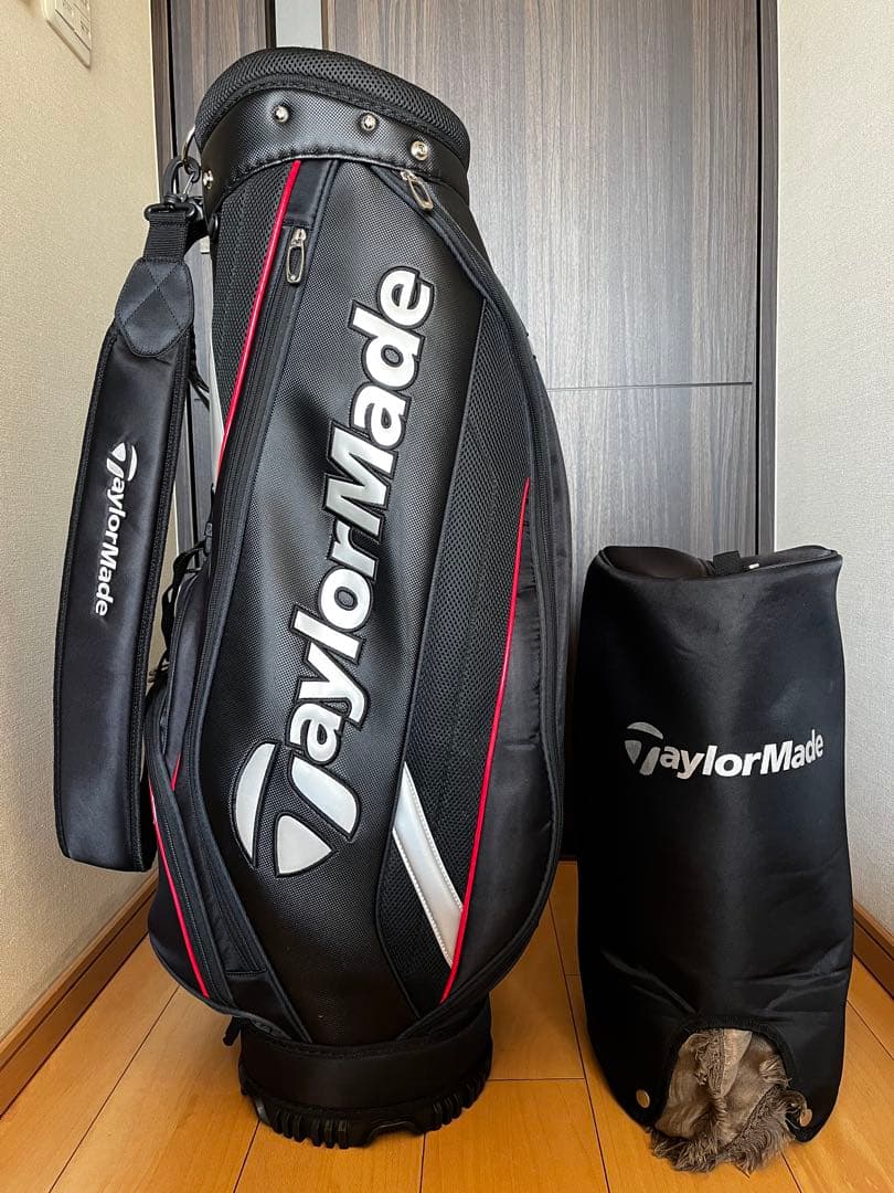 良品テーラーメイド CB KY833トゥルーライト キャディバッグ　9型軽量　黒