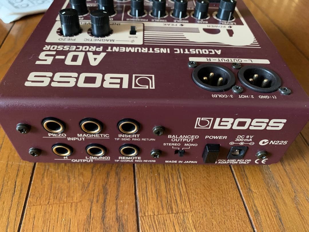 ボス BOSS AD-5 アコギプロセッサ プリアンプ エフェクターアダプター付