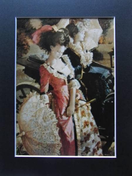 宮永　岳彦、碧、希少画集画、新品額装付