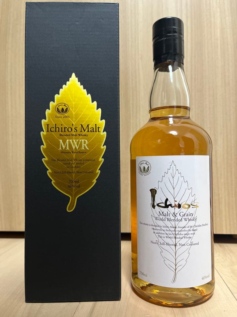 イチローズモルト　ミズナラウッドリザーブ ホワイトラベル　箱有　未開封
