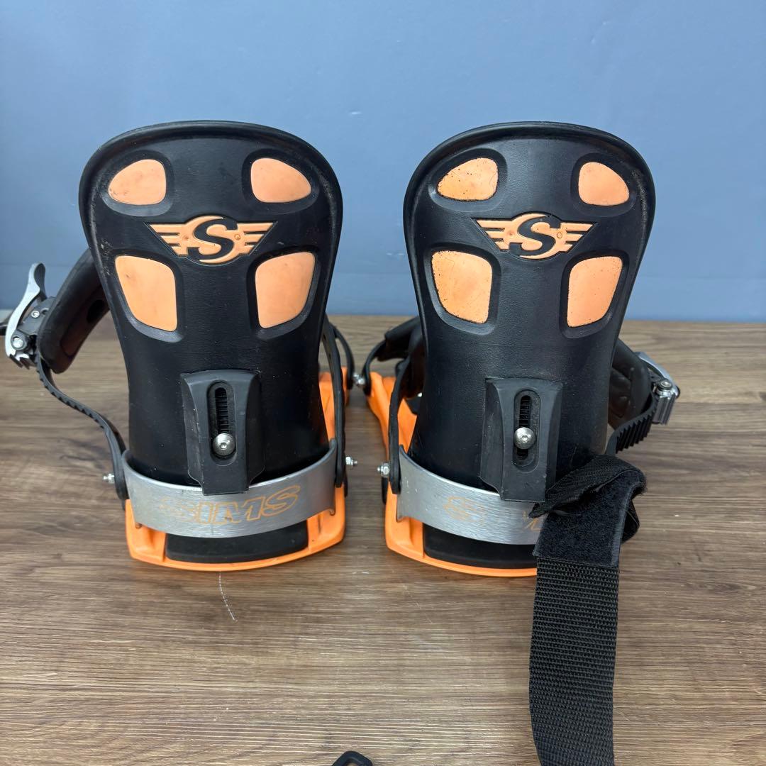SIMS シムス スノーボード ビンディング Mサイズ オレンジ×ブラック