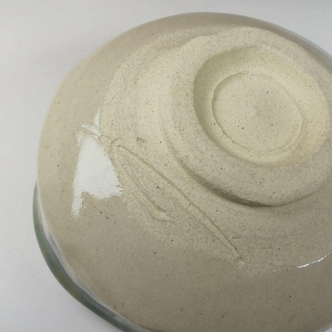 Ｔ７８５　茶碗　『織部茶碗』『菊泉窯　田中源彦 作』　共箱　抹茶碗　茶道具