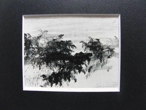 平福　百穂【杜鵑夜】、年代物、希少画集画、状態良好、新品高級額装付