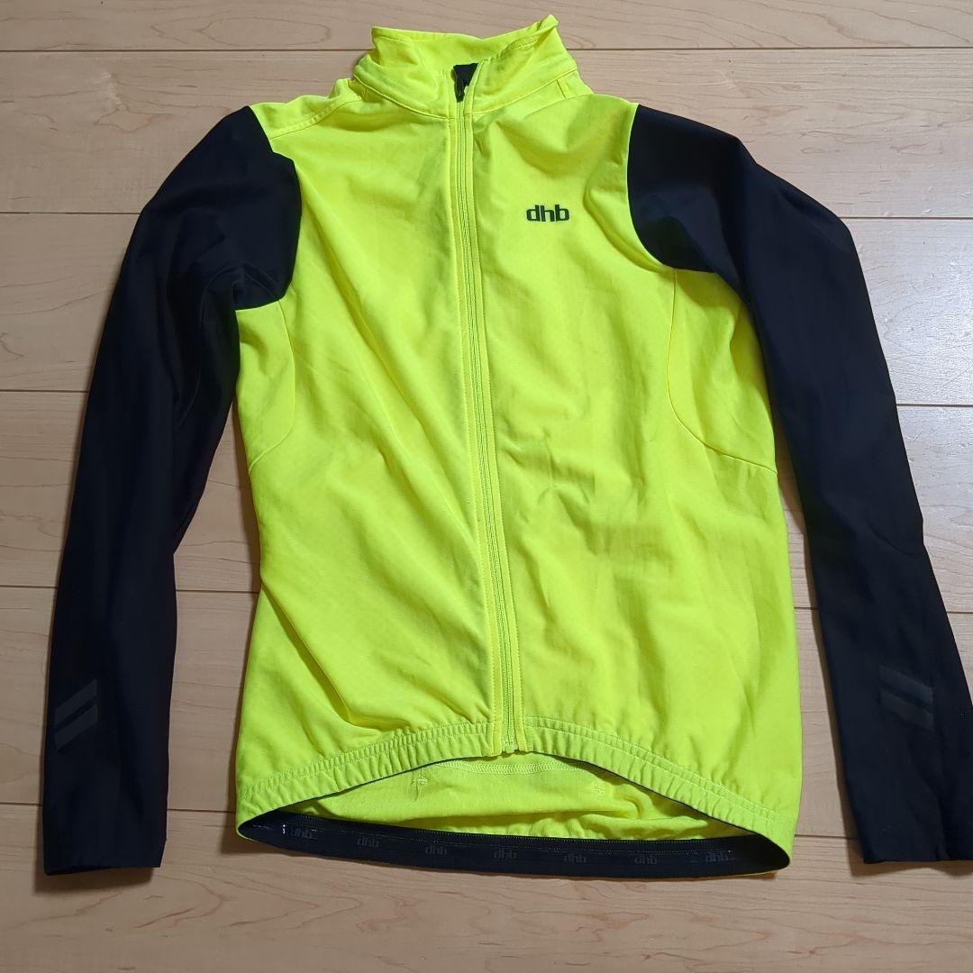 値下げ★dhb 蛍光イエロー ブラック　Sサイズ　 長袖サイクルジャージ