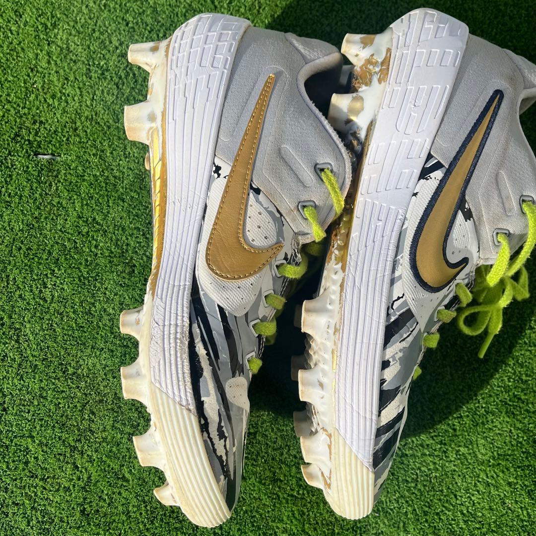 NIKE/ナイキ　フルオーダースパイク　カモ柄　野球スパイク　ポイントスパイク