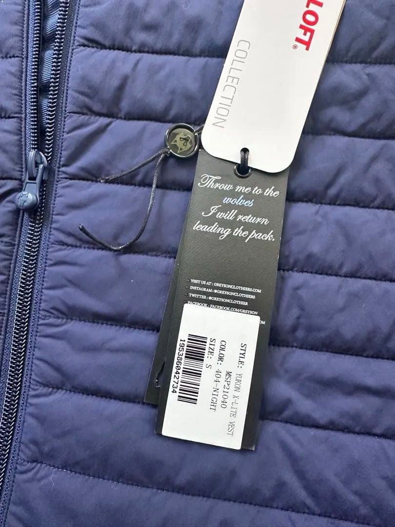 【グレイソンGREYSON】ダウンタイプベスト　YUKON X-LITE S