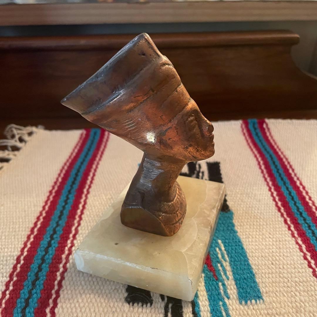 希少品！50s〜60s エジプトアンティーク　ネフェルティティ胸像ヴィンテージ